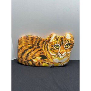 Cat Shaped Decorative Potholder By Chadwick-Miller Inc. Vintage Design Yellow Br